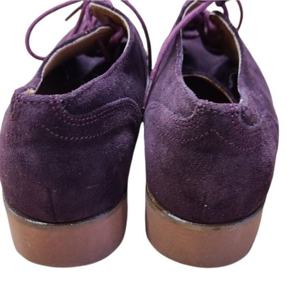 BASS Maroon Leather Suede Ixfords sz 5 - Picture 5 of 6